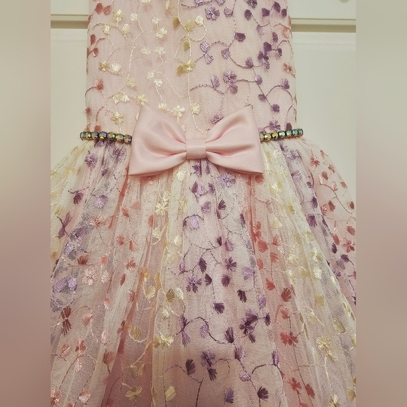 American Princess Pastel Pink Dress with Bow Size 2 - Picture 3 of 5